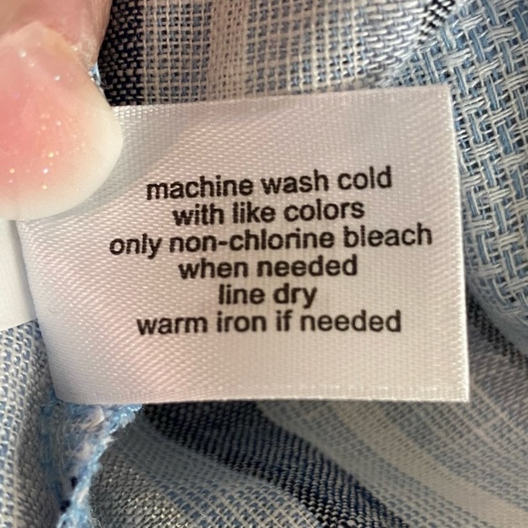 Lane Bryant New Plus Size 18 Linen Cotton Blend Striped Off The Shoulder Top - Picture 13 of 16